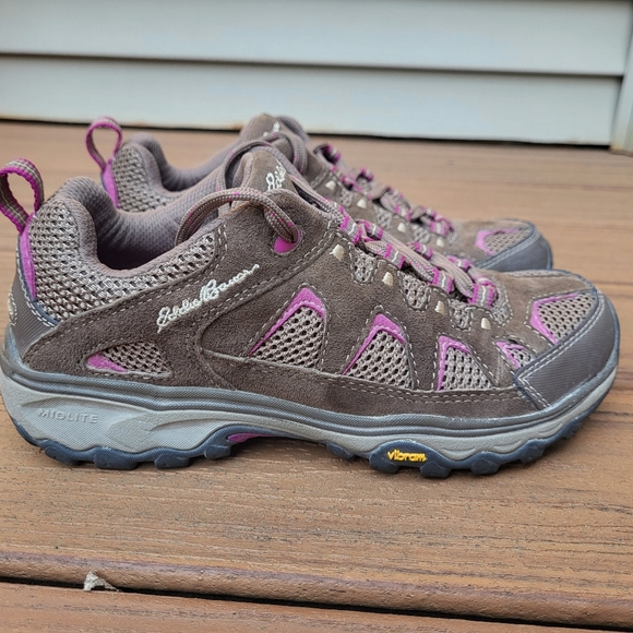 Hiking Shoes--Brown and Pink Size 7 - Picture 4 of 11